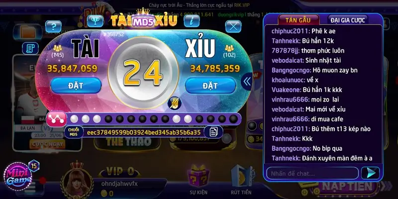 Chăm sóc khách hàng Tài xỉu MD5